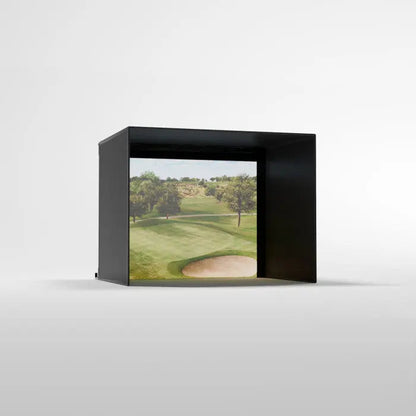 Carl's Place PRO Golf Simulator Enclosure Kit with Premium Impact Screen 8.5'H × 11'W × 8'D | Model: pgec2-pm-8-5x11x8