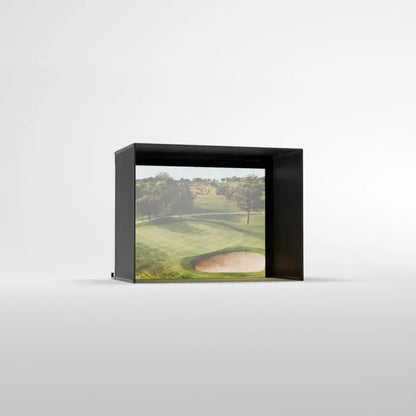 Carl's Place PRO Golf Simulator Enclosure Kit with Premium Impact Screen 8'H × 10.5'W × 5'D | Model: pgec2-pm-8x10-5x5