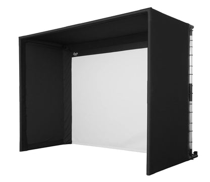 Carl's Place PRO Golf Simulator Enclosure Kit with Premium Impact Screen 9'H × 12'W × 15'D | Model: pgec2-pm-9x12x15