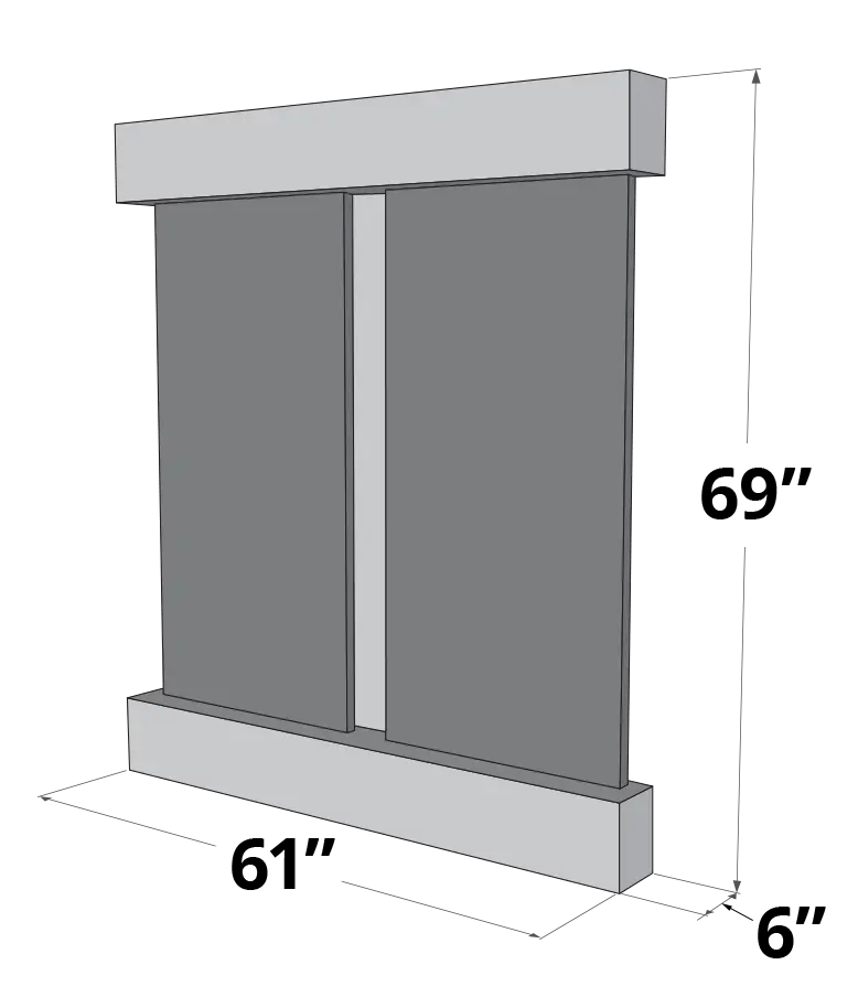 Adagio Cottonwood Falls Indoor Wall-Mounted Water Fountain (AWF-CFR1002)