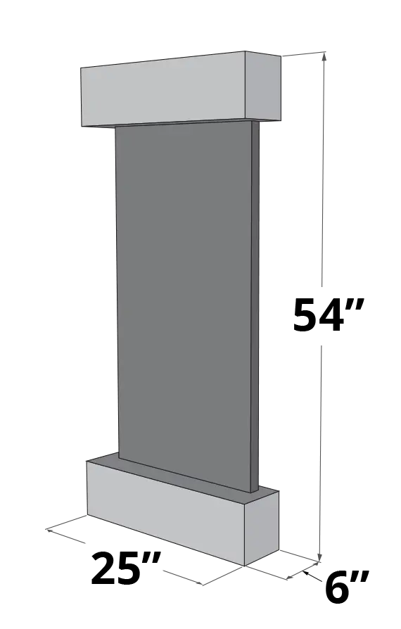Adagio Cascade Springs Indoor Wall-Mounted Water Fountain (AWF-CSR1002)