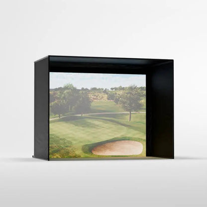 Carl's Place DIY Golf Simulator Enclosure Kit with Preferred Impact Screen 7.7x10 | Model: gekc2-pd-7-7x10x5