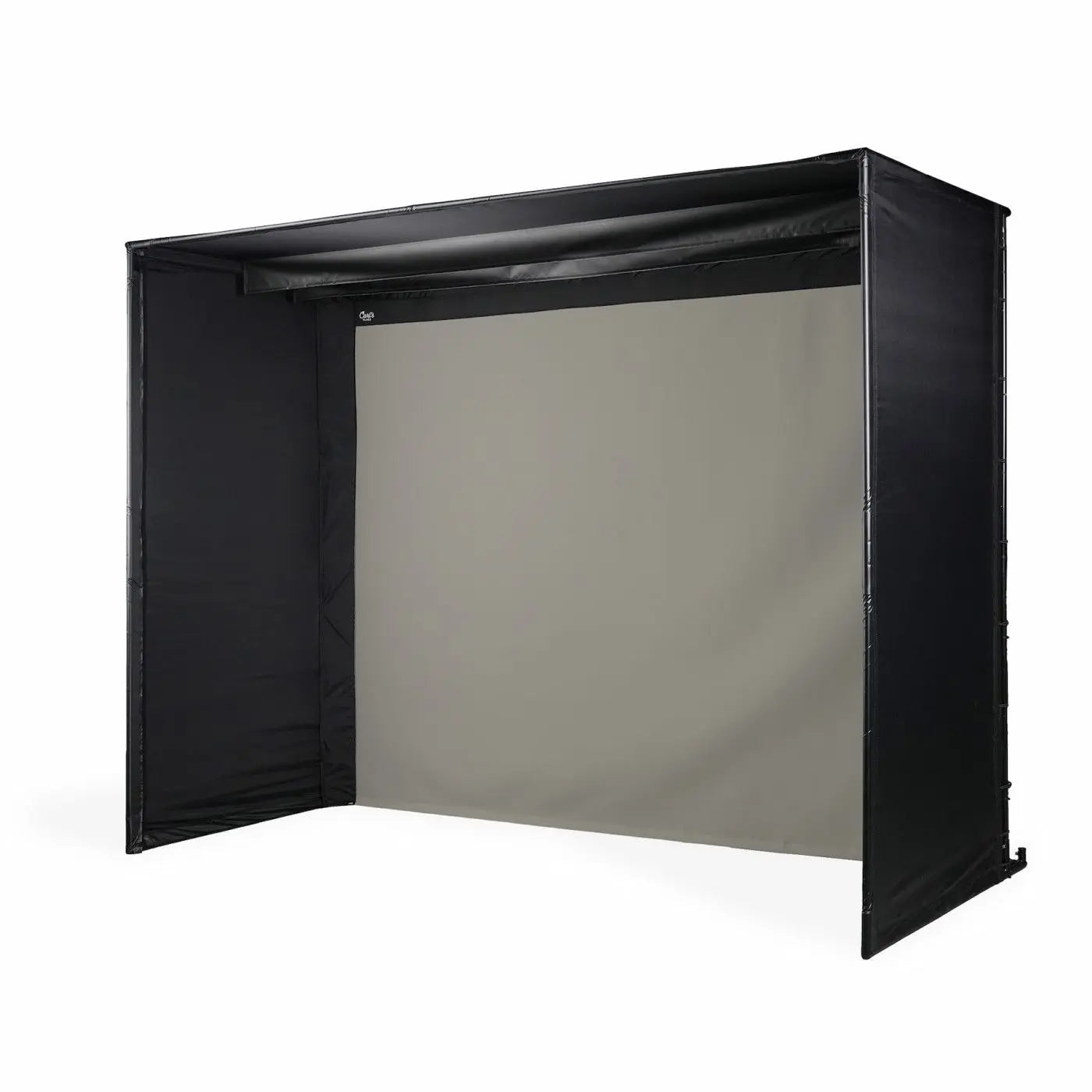 Carl's Place DIY Golf Simulator Enclosure Kit with High-Contrast Gray Impact Screen 7.7x10 | Model: gekc2-gp-7-7x10x5