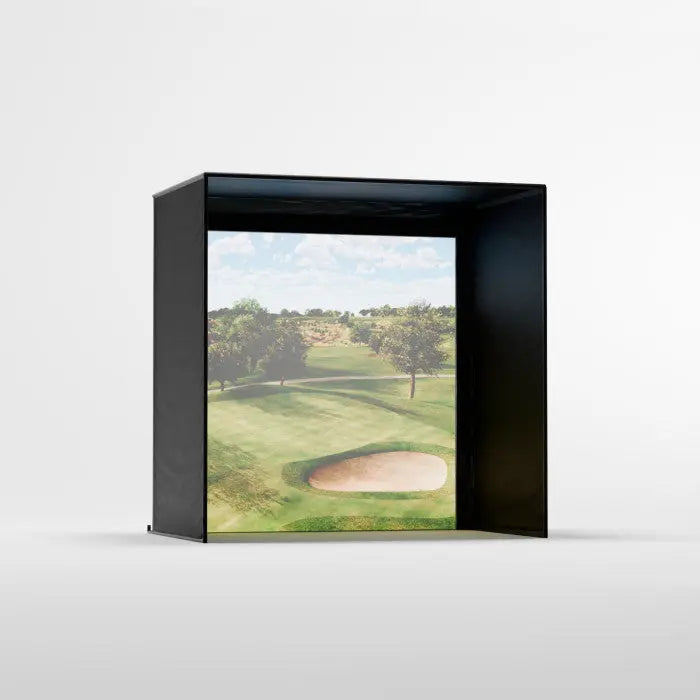 Carl's Place DIY Golf Simulator Enclosure Kit with Preferred Impact Screen 8x8 | Model: gekc2-pd-8x8x5
