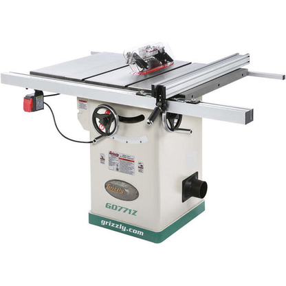 Grizzly G0771Z 10″ 2 HP 120V Hybrid Table Saw with T-Shaped Fence
