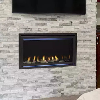 Majestic Jade 32" Direct Vent Linear Gas Fireplace | 19,000 BTU | IntelliFire Touch | JADE32IN-B