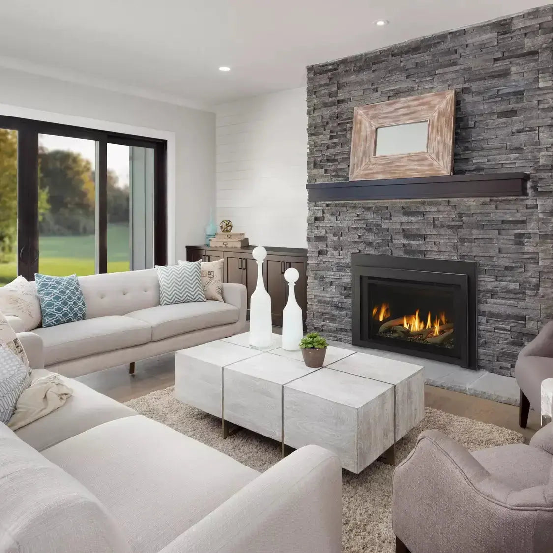 Majestic Ruby 25" Direct Vent Gas Fireplace Insert | 27,000 BTU | IntelliFire Touch | RUBY25IN