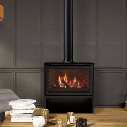 Majestic Ruby 30 Freestanding Direct Vent Gas Fireplace | 32,700 BTU | IntelliFire Touch | RUBY30INFREE