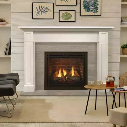 Majestic Quartz 36 Platinum Direct Vent Gas Fireplace | 30,500 BTU | IntelliFire Touch | QUARTZPLA36IN
