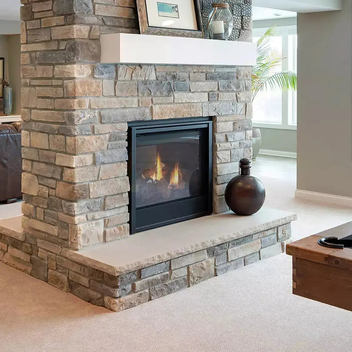 Majestic See-Through 36" Direct Vent Gas Fireplace | 38,000 BTU | IntelliFire Touch | ST-DV36IN