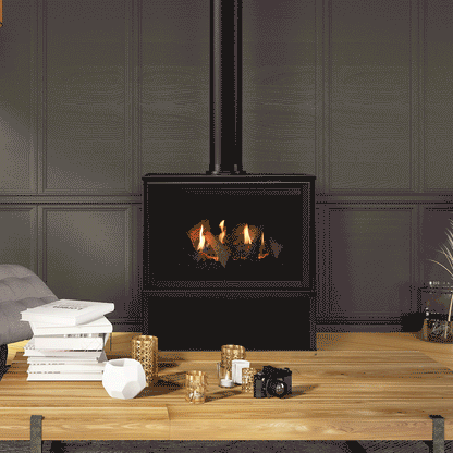 Majestic Ruby 30 Freestanding Direct Vent Gas Fireplace | 32,700 BTU | IntelliFire Touch | RUBY30INFREE