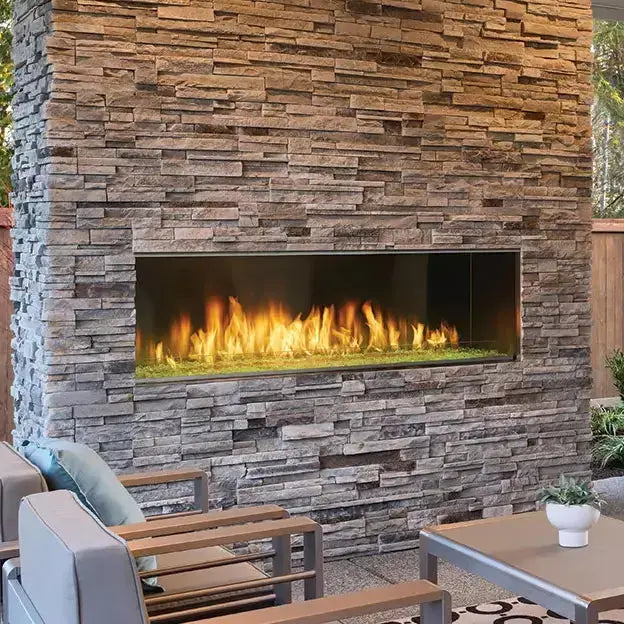 Majestic Outdoor Lanai 60" Linear Gas Fireplace | 65,000 BTU | IntelliFire Touch | ODLANAIG-60