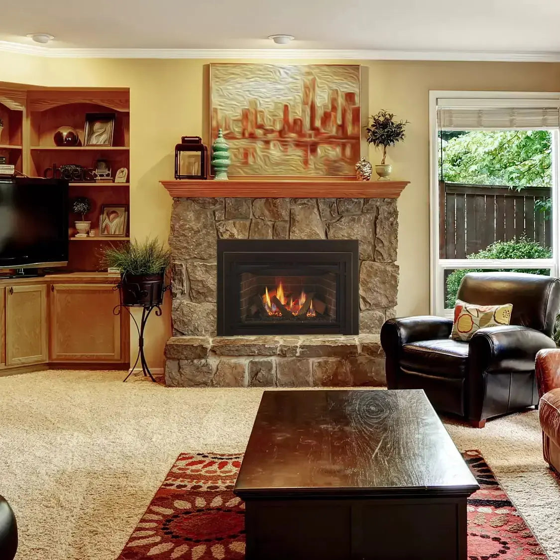 Majestic Ruby 25" Direct Vent Gas Fireplace Insert | 27,000 BTU | IntelliFire Touch | RUBY25IN