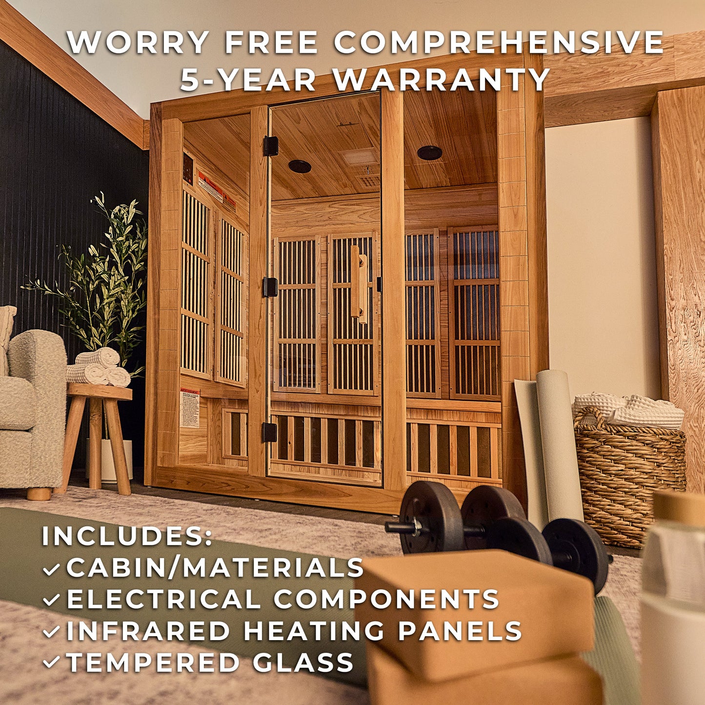 Rylan Indoor Infrared Sauna – 4 Person