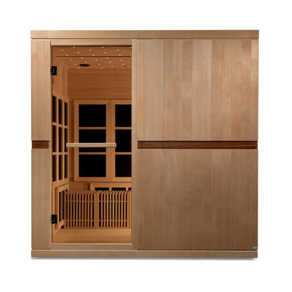 Golden Designs Dynamic "Catalonia" 8-Person Ultra Low EMF FAR Infrared Sauna (Canadian Hemlock, Wheelchair Accessible) | Model: GDI-6880-02 Elite