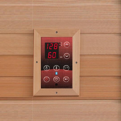 Golden Designs "Monaco" 6-Person PureTech™ Near Zero EMF FAR Infrared Sauna with 15″ LCD Screen (Canadian Hemlock) | Model: GDI-6996-01 Elite