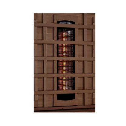Golden Designs 6-Person Full Spectrum PureTech™ Near Zero EMF Infrared Sauna with Himalayan Salt Bar | Model: GDI-8260-01