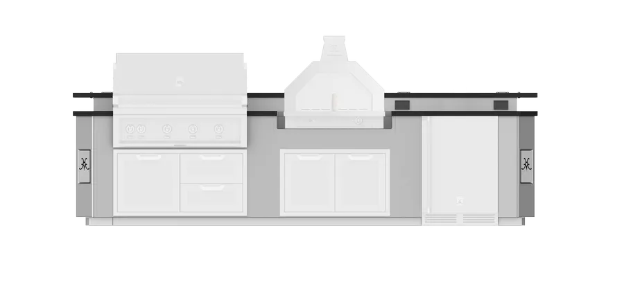 Hestan 12"Foot, With Grill, Outdoor Living Suite with Campania Pizza Oven™ and Bar - GESBC12