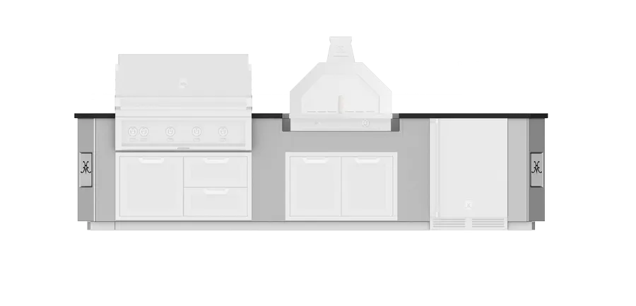 Hestan 12"Foot, With Grill, Outdoor Living Suite with Campania Pizza Oven™ - GESC12