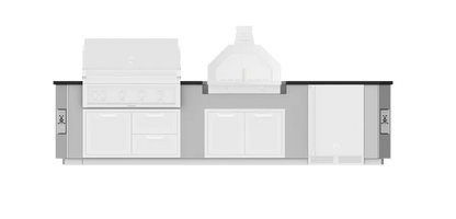 Hestan 12"Foot, With Grill, Outdoor Living Suite with Campania Pizza Oven™ - GESC12