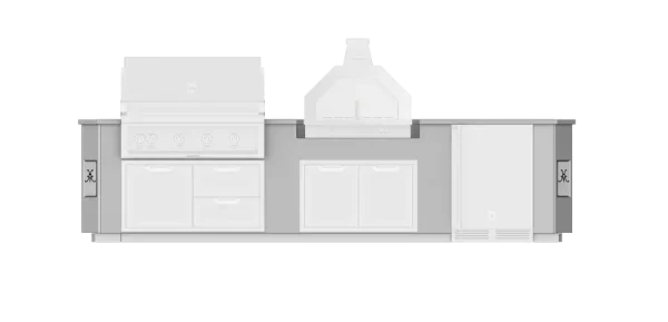 Hestan 12"Foot, With Grill, Outdoor Living Suite with Campania Pizza Oven™(SS Countertop) - GESSC12