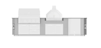 Hestan 12"Foot, With Grill, Outdoor Living Suite with Campania Pizza Oven™(SS Countertop) - GESSC12