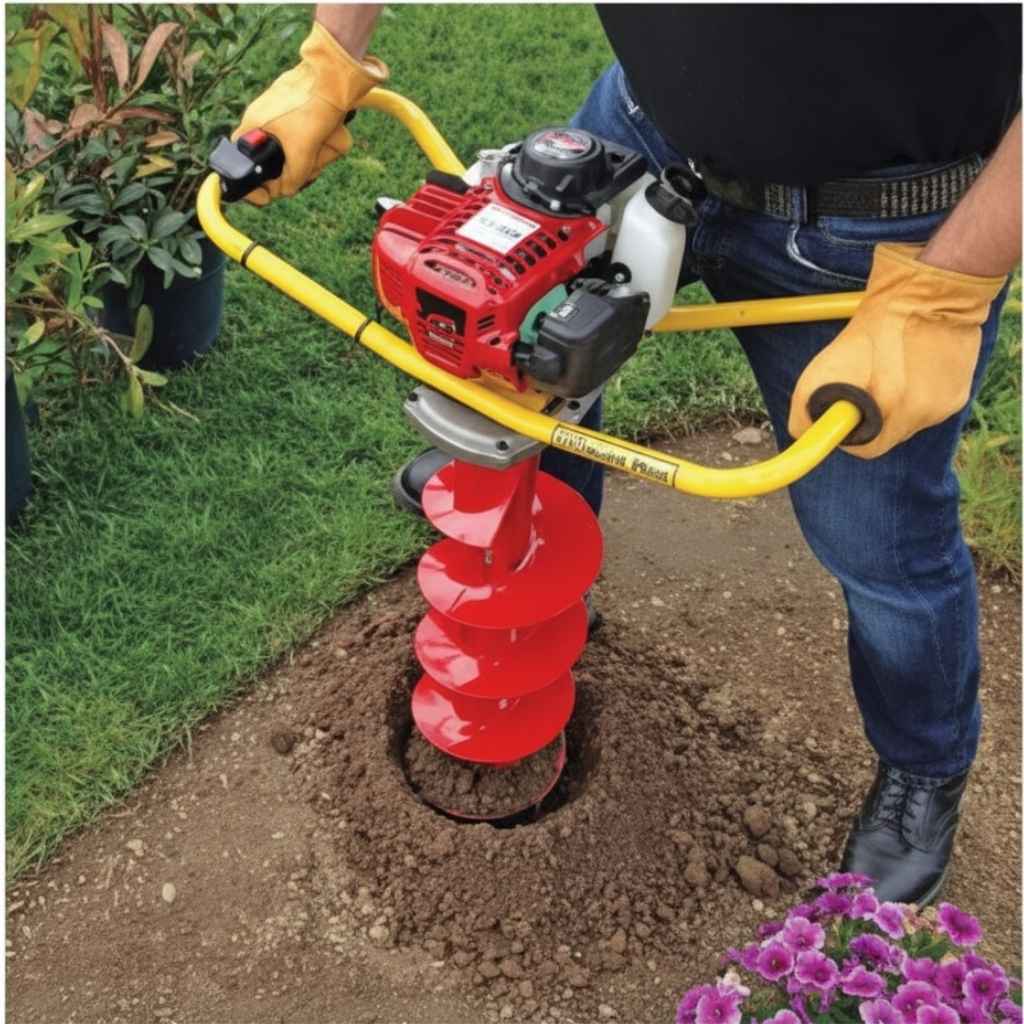 Ground Hog Model One Auger Honda GX35 Engine