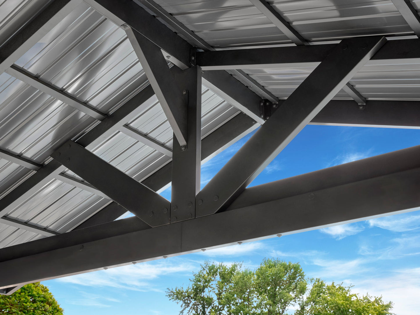 Lancaster | 18x14 Steel Gazebo with Gable Roof