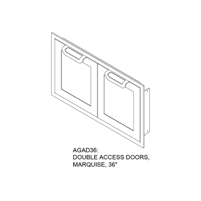 Hestan 36″ Marquise With Outdoor Double Access Doors - AGAD36