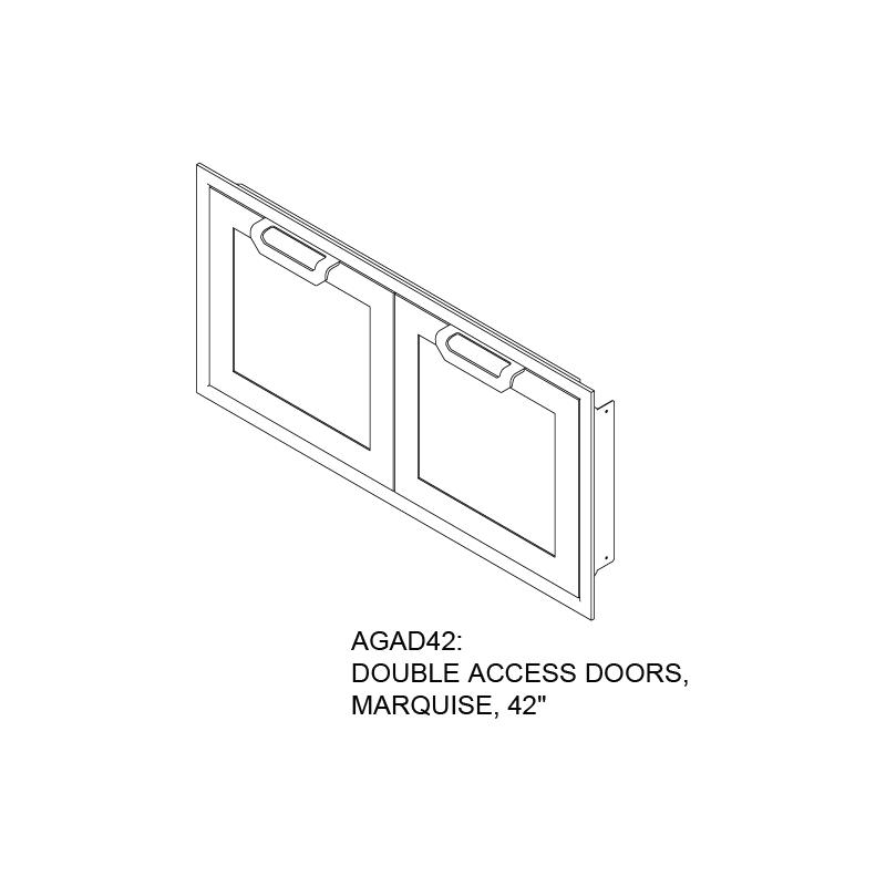 Hestan 42″ Marquise With Outdoor Double Access Doors - AGAD42