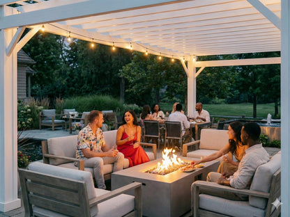 Stratford | 14x12 Steel Pergola – White