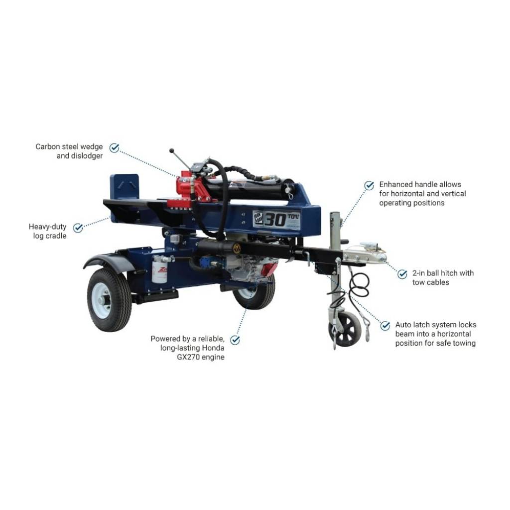 Iron And Oak 30 Ton Log Splitter