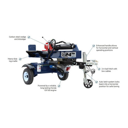 Iron And Oak 24 Ton Log Splitter