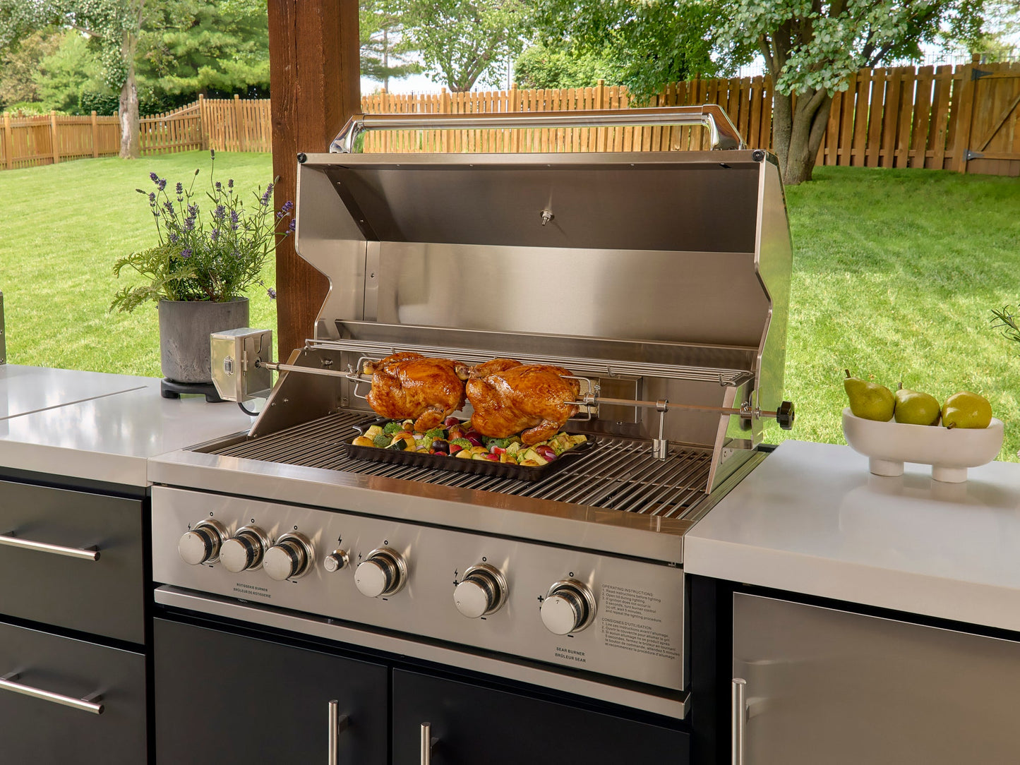 Emory | 12-Foot Outdoor Kitchen Island with Built-In Grill & Pizza Oven
