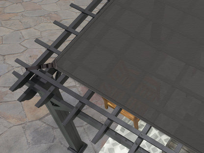 Stratford | 12x10 Steel Pergola – Black