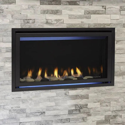 Majestic Jade 32" Direct Vent Linear Gas Fireplace | 19,000 BTU | IntelliFire Touch | JADE32IN-B