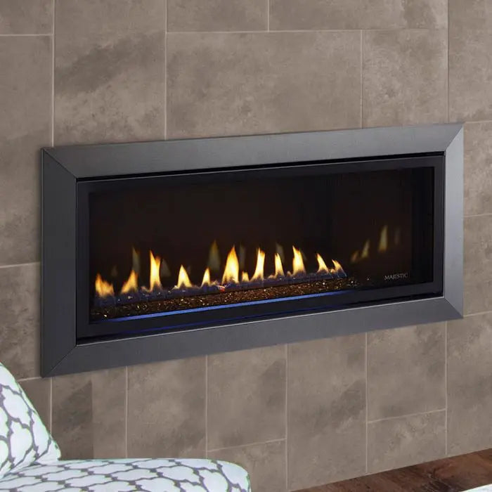 Majestic Jade 42" Linear Direct Vent Gas Fireplace | 23,500 BTU | IntelliFire Touch | JADE42IN-B