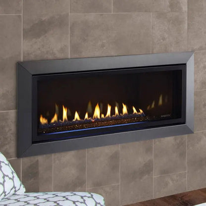 Majestic Jade 42" Linear Direct Vent Gas Fireplace | 23,500 BTU | IntelliFire Touch | JADE42IN-B