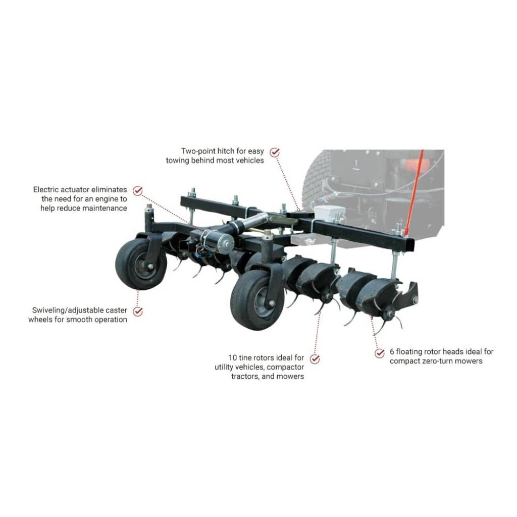 Jrco 60 Inch Tow Behind Hooker Aerator