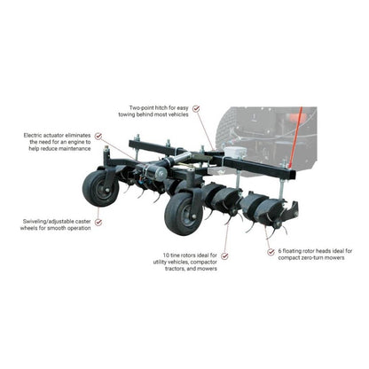 Jrco 60 Inch Tow Behind Hooker Aerator