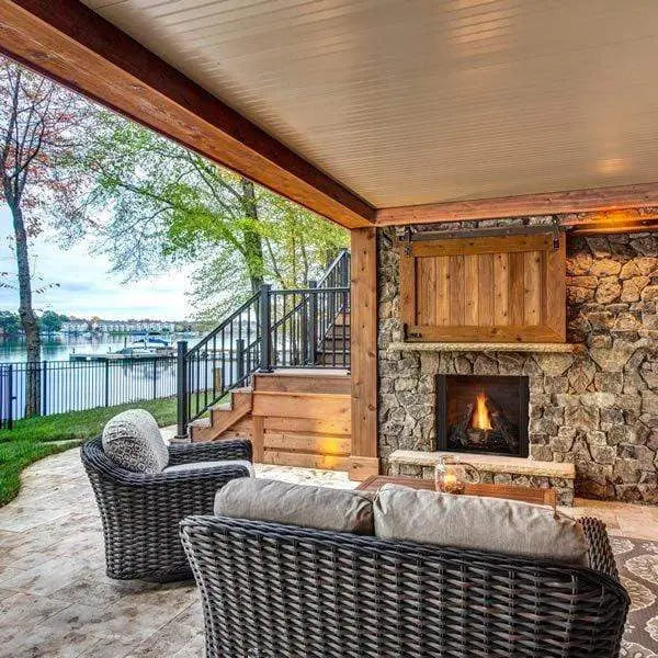Majestic Courtyard 36" Outdoor Gas Fireplace | 55,000 BTU | IntelliFire Ignition | ODCOUG-36NR