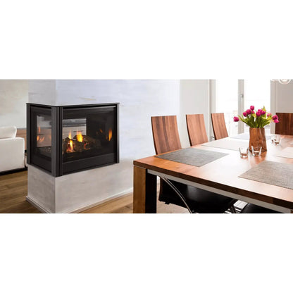 Majestic Pier 36 Peninsula Direct Vent Gas Fireplace | 38,000 BTU | IntelliFire Touch | PIER-DV36IN