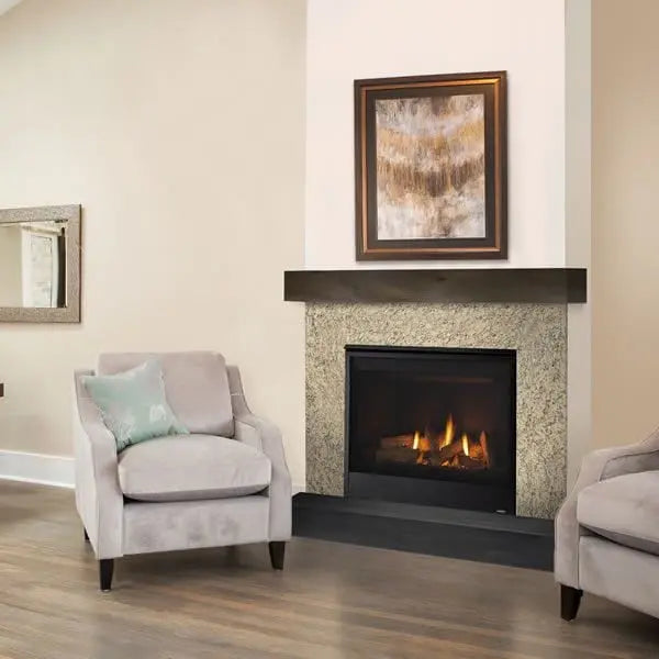 Majestic Quartz 36 Platinum Direct Vent Gas Fireplace | 30,500 BTU | IntelliFire Touch | QUARTZPLA36IN