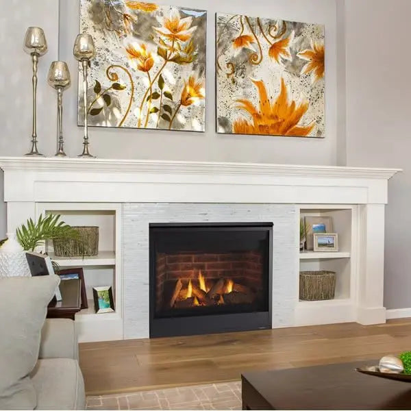 Majestic Quartz 36 Platinum Direct Vent Gas Fireplace | 30,500 BTU | IntelliFire Touch | QUARTZPLA36IN