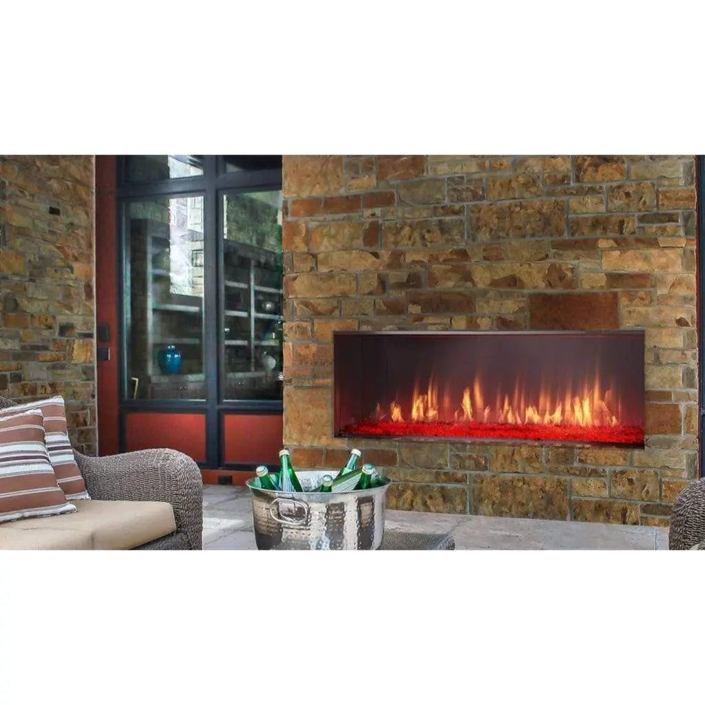 Majestic Lanai 51" Linear Gas Fireplace | 55,000 BTU | IntelliFire Touch | ODLANAIGST-48