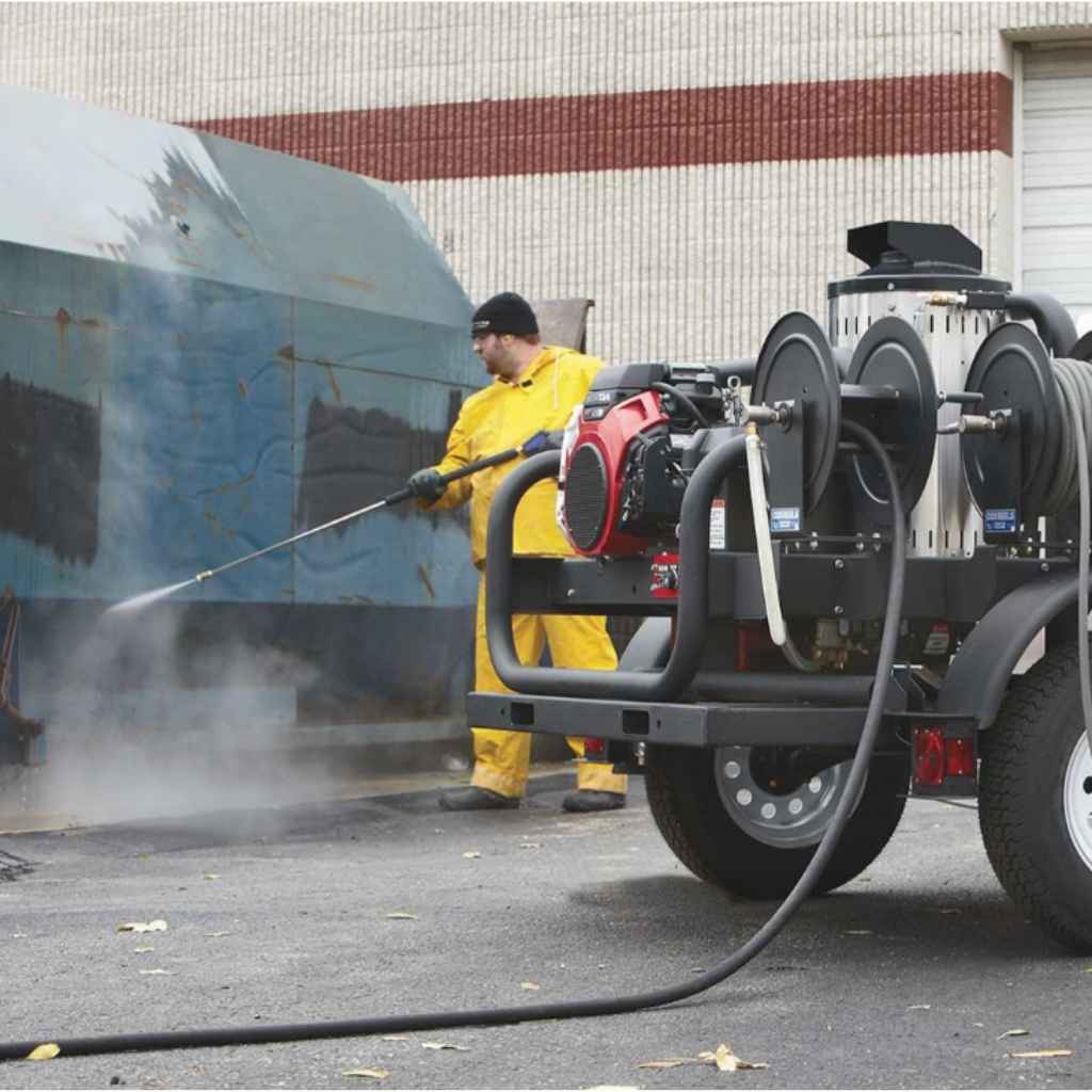 Northstar Gas Hot Water Commercial Pressure Washer Skid 4000 PSI 4.0 GPM Honda Engine