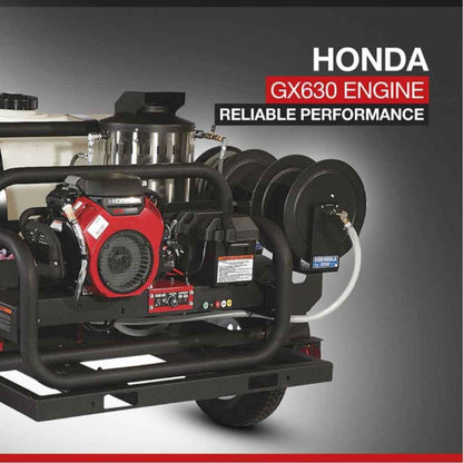 Northstar Gas Hot Water Commercial Pressure Washer Skid 4000 PSI 4.0 GPM Honda Engine