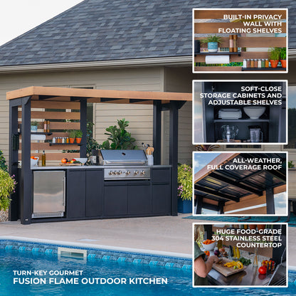 Fusion Flame Outdoor Kitchen