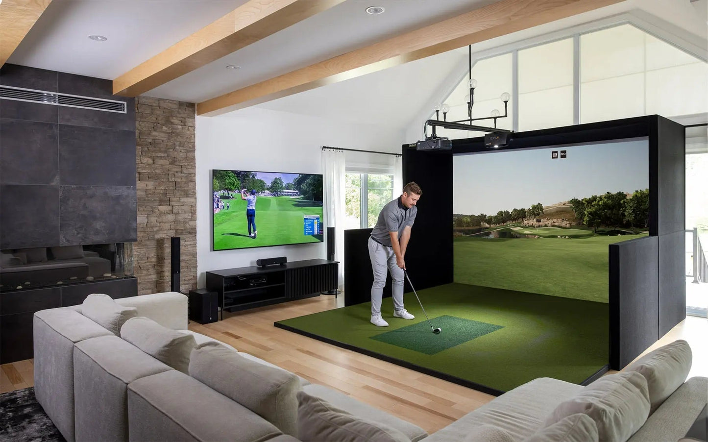 SimBooth - Kit 2 - 4K Golf Simulator Studio | AQVINA