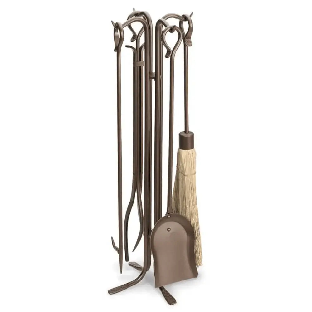 Pilgrim Burnished Brass Vintage Fireplace Tool Set Pilgrim TOOLSET